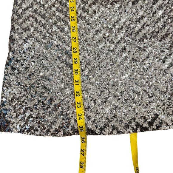 Zara gold sequin knit mini dress BLOGGERS FAVORITE!!!! NWT - Picture 15 of 16